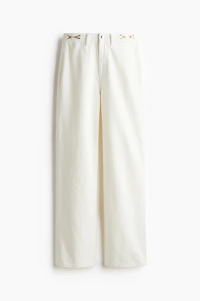 Jean droit taille haute
