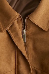 Veste en tissu gratté