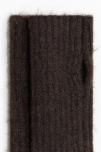 Rib-Knit Wrist Warmers