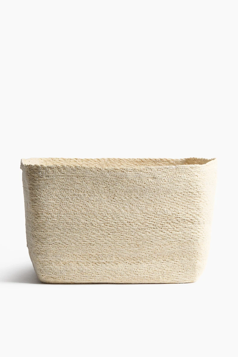 Grand panier de rangement en jonc mer