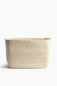 Grand panier de rangement en jonc mer