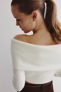 Off-the-Shoulder Sweater