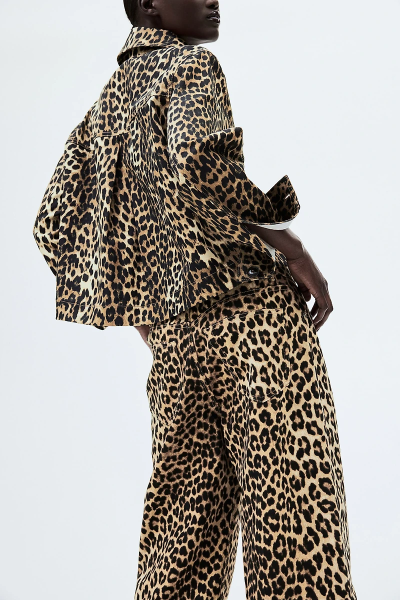 Veste en sergé à motif