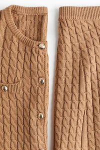 Ensemble MAMA 2 pièces en tricot torsadé