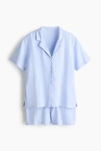 Pyjama en lin mélangé