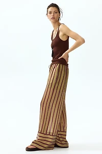 Lyocell-Blend Drawstring Pants