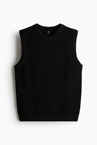 Regular Fit Pointelle-Knit Tank Top