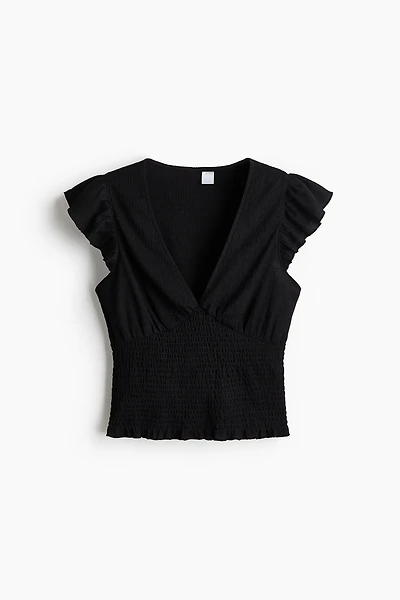 Textured Jersey Top