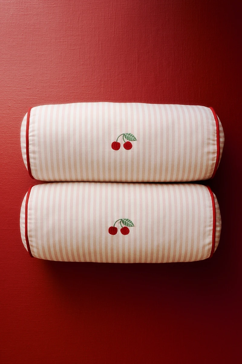 Embroidered-Detail Bolster
