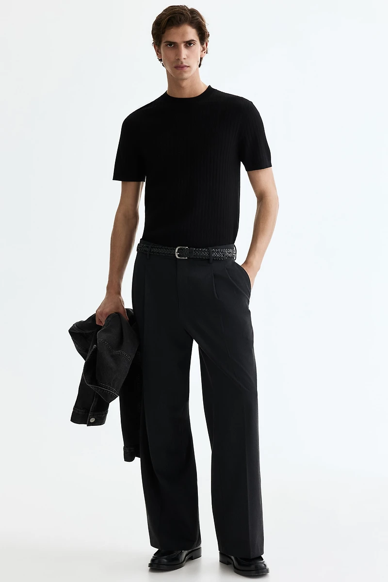 Slim-Fit Knit T-Shirt