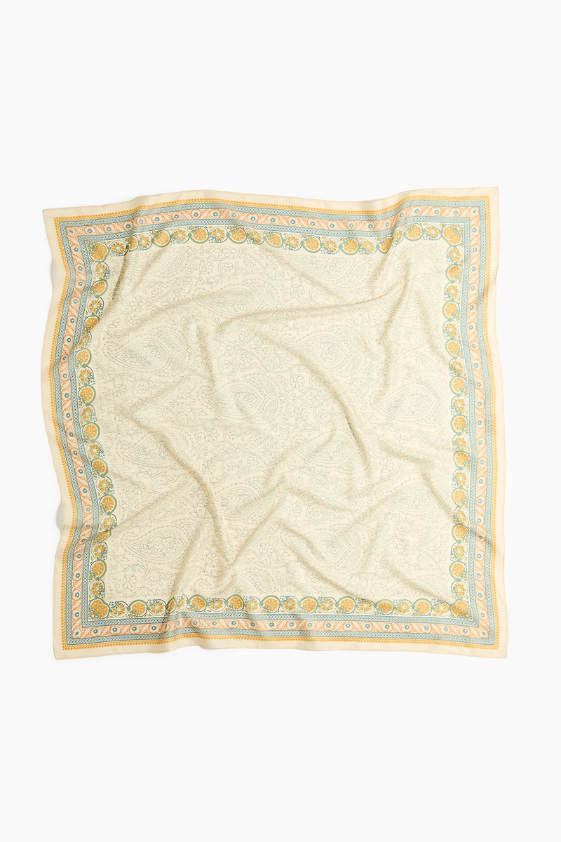 Printed Satin Scarf