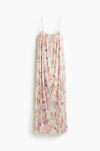 Plissé Strappy Dress