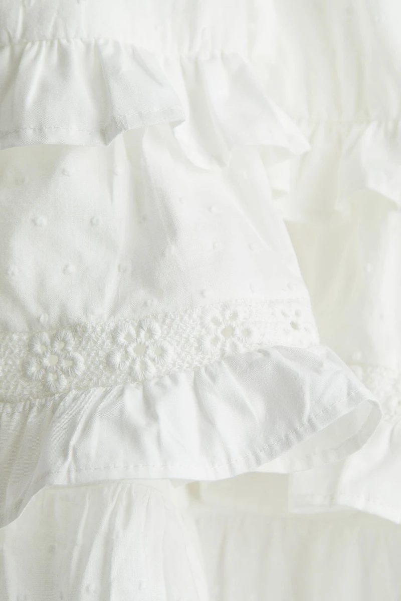 Robe en coton plumetis