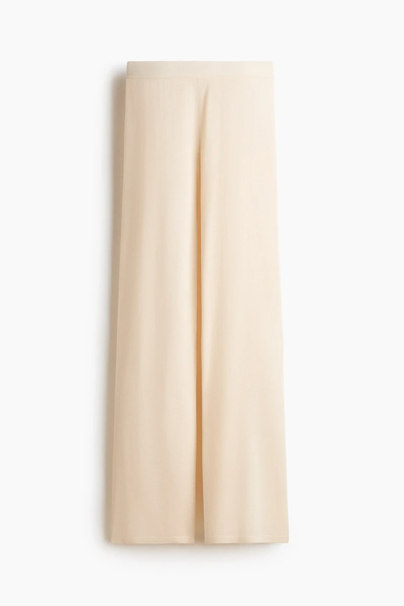 Fine-knit trousers