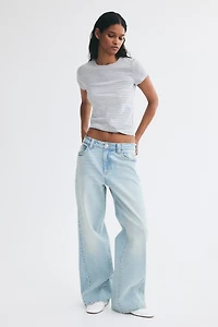 Jean ample taille haute