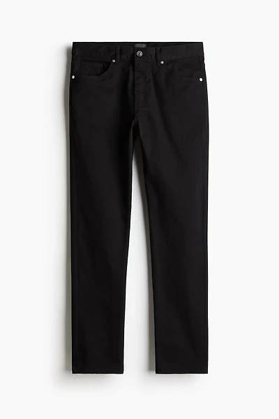 Slim Fit Cotton Twill Pants