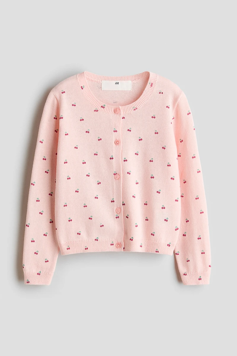Chandail imprimé en tricot fin