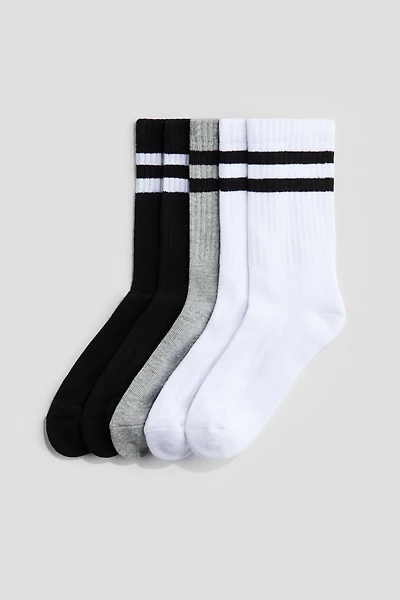 5-pack Ribbed Terry Socks