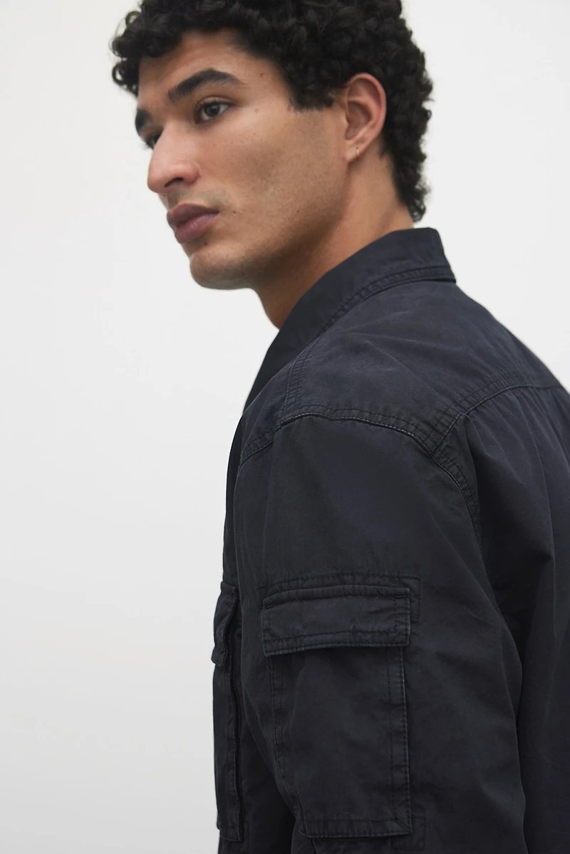 Regular-Fit Utility Overshirt