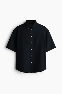 Relaxed-Fit Short-Sleeved Oxford Shirt