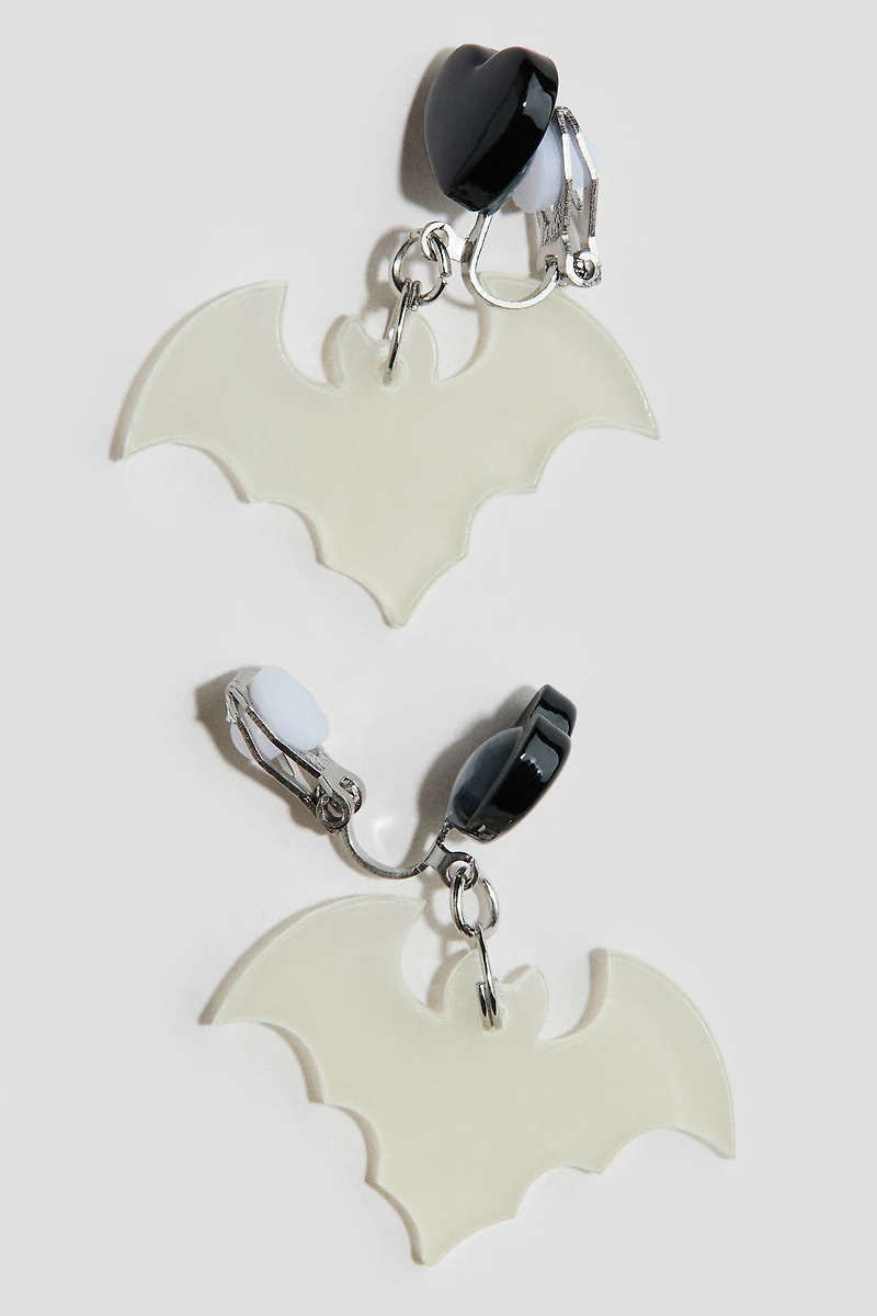 Boucles d'oreilles à pincer avec pendentif