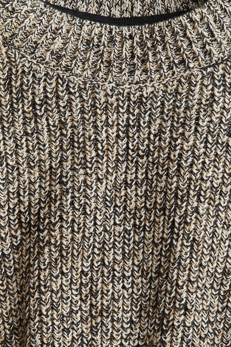 Chandail en maille de coton côtelée