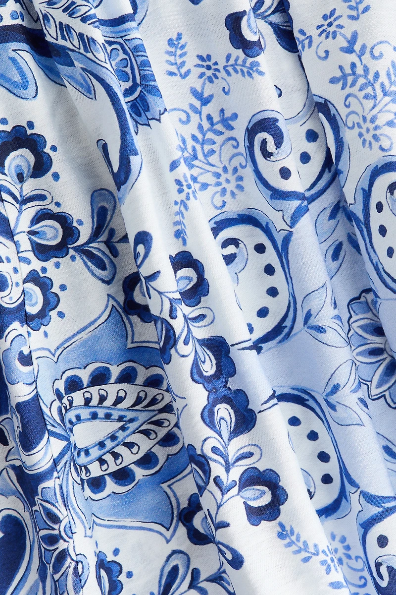 Robe tunique à manches ballon