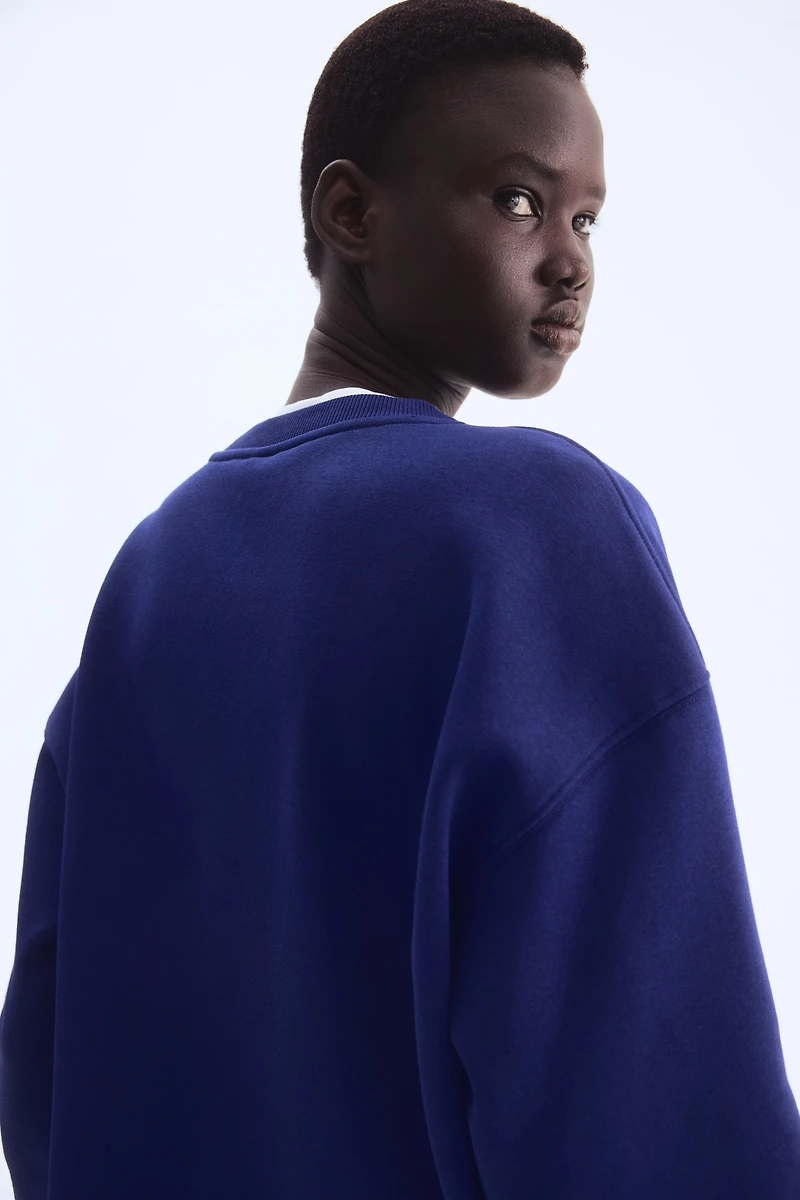 Sweatshirt with Text Motif