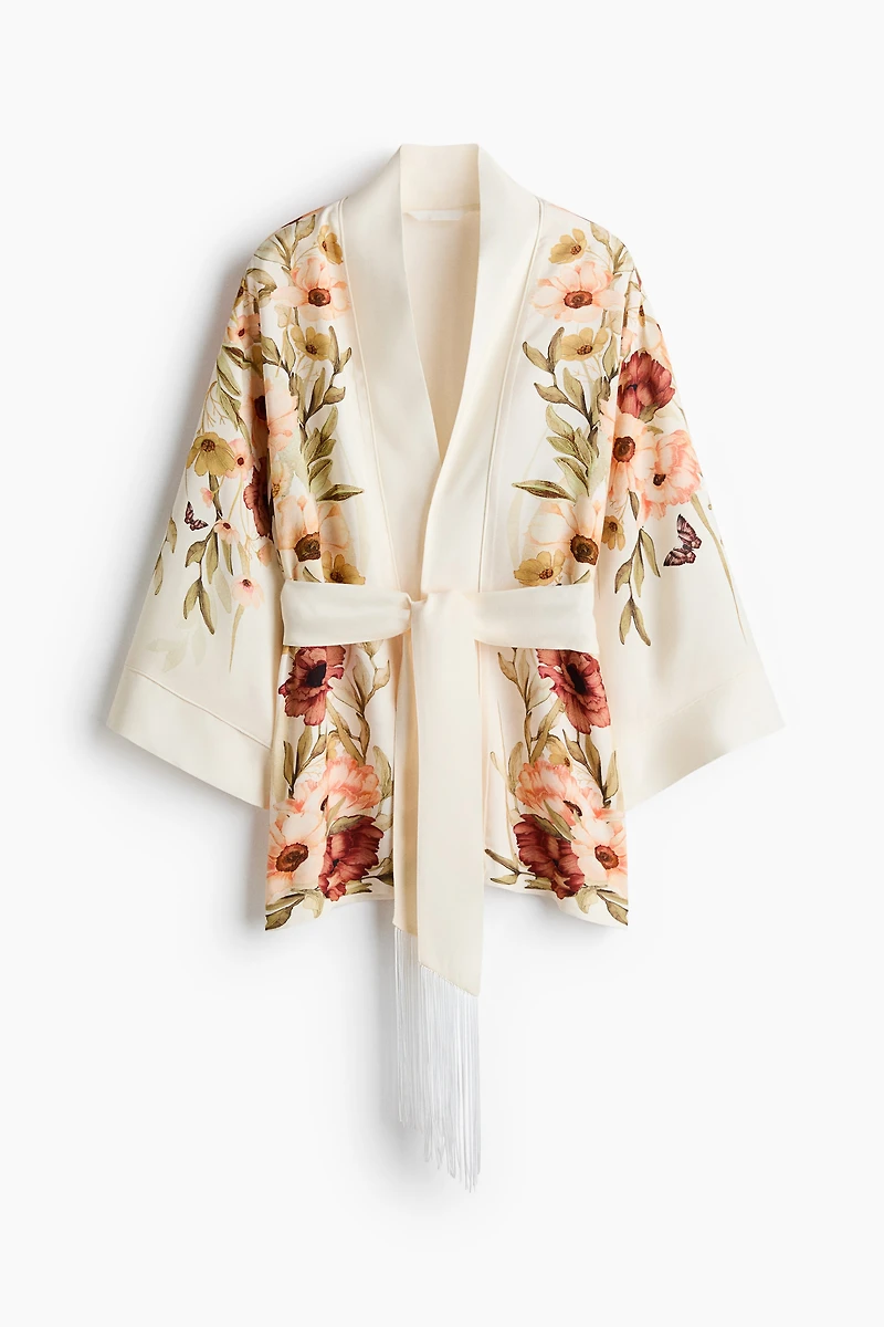 Oversized Tie-Belt Jacket