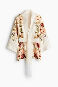 Oversized Tie-Belt Jacket