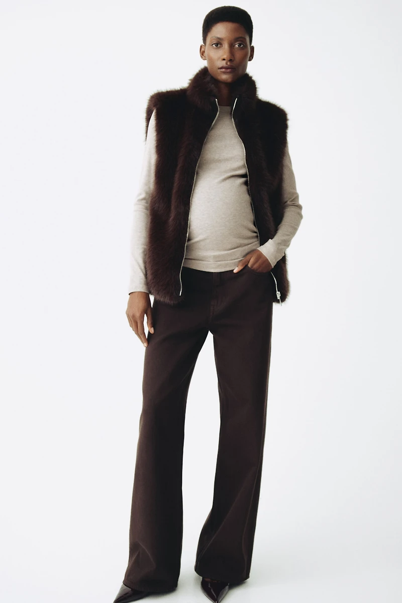 MAMA Haut en jersey côtelé