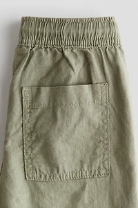 Linen-Blend Pants