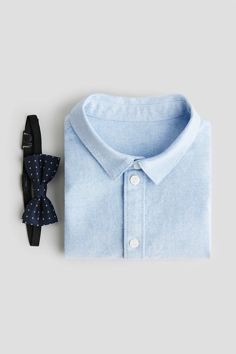 2-Piece Shirt and Bow-Tie Set