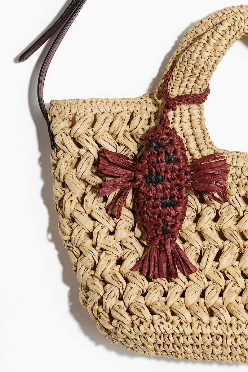 Straw Crossbody Bag
