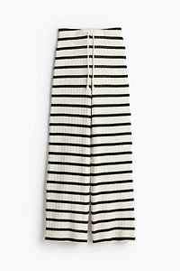 Pantalon en maille texturée