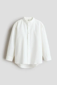 Linen-Blend Shirt