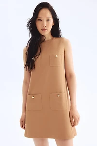 Pocket-Detail Shift Dress