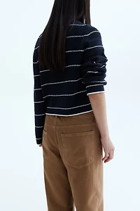 Hole-Knit Sweater