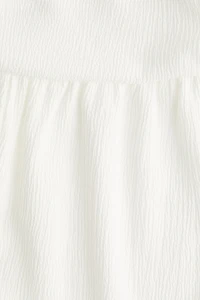 Crinkled Balloon-Leg Pants