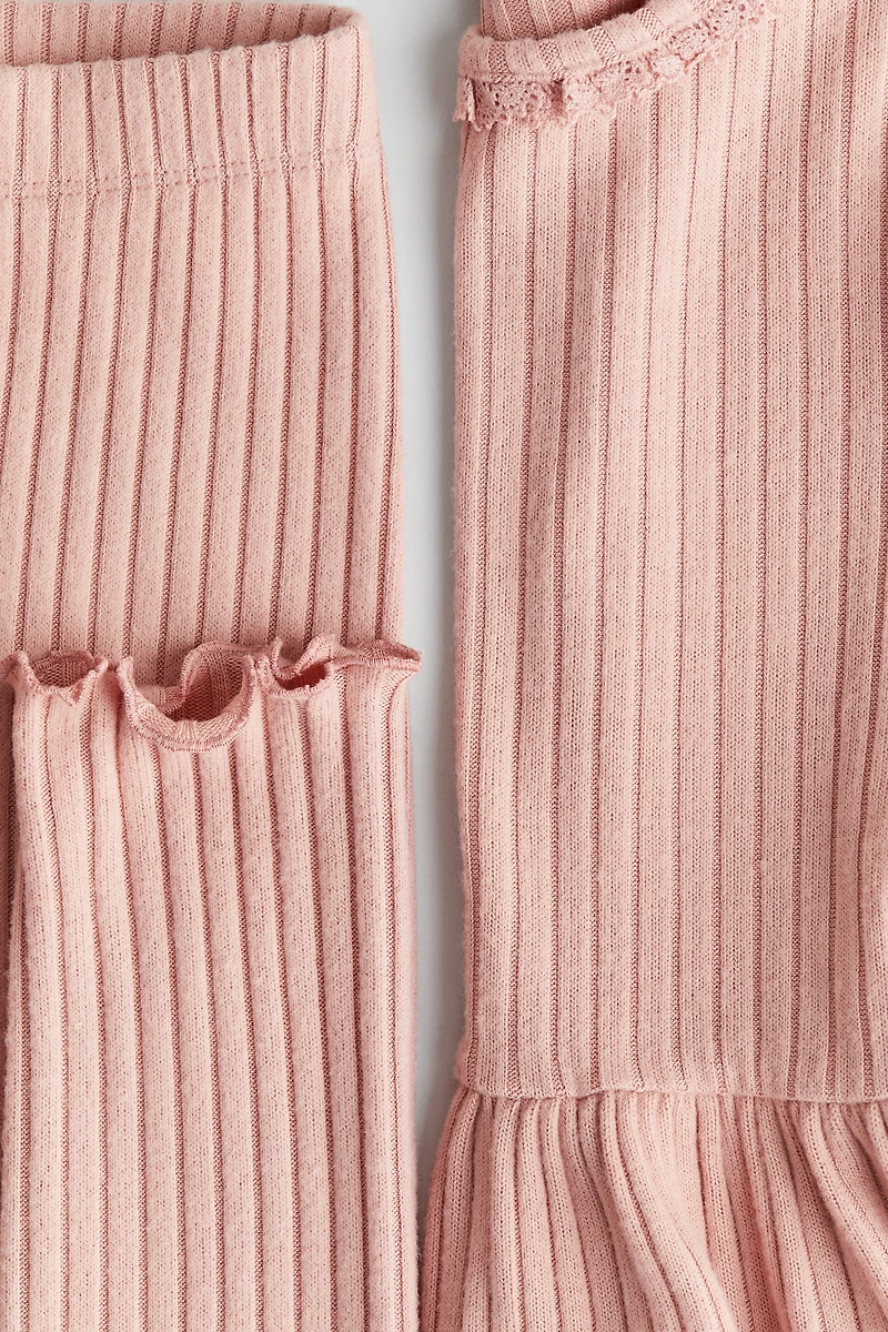 2-piece Rib-Knit Set