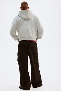 Oversized-Fit Hooded Jacket