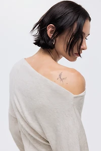 Haut asymétrique en jersey