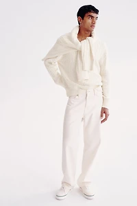 Regular-Fit Cable-Knit Sweater