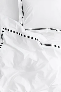 Cotton Percale Twin Duvet Cover Set