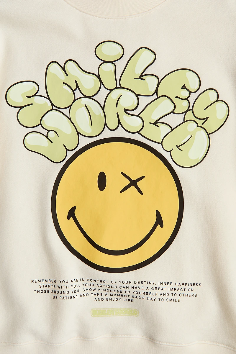 Sweatshirt with Printed Motif