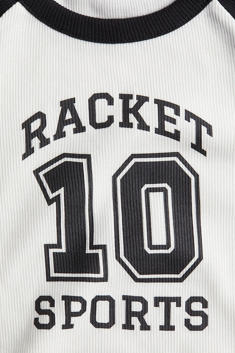 T-shirt en coton avec motif imprimé