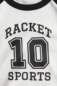 T-shirt en coton avec motif imprimé