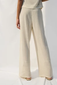 Pantalon en tricot avec cordon de serrage