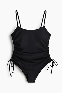 Padded-Cup High-Leg Swimsuit