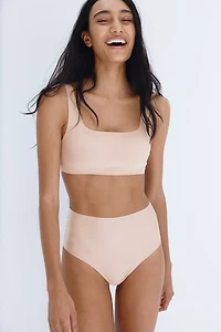 Padded Soft-Cup Microfiber Bra